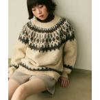 ニット セーター nordic over knit / ノルディックオーバーニット レディース
