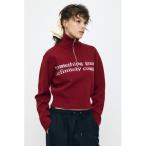 ショッピングタートル ニット セーター LETTERED HALF ZIP セーター レディース