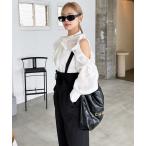 ショッピングパーティ ブラウス シャツ レースコールドショルダーリボンブラウス レディース