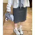 ショッピングドット スカート Y2Kガーリーレトロドット×レースAラインスカート／ミディ丈「サイズあり」 （韓国ファッションガーリー定番）