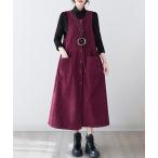 ジャンパースカート コーデュロイ素材ジャンパースカート