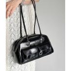 ショッピングエナメルバッグ ハンドバッグ エナメル調レザーPUハンドバッグ