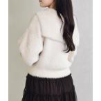 ショッピングドゥ カーディガン 2025秋冬新作 ふわふわセーラーカラーニット レディース