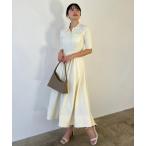 「anuans」 ドッキングワンピース MEDIUM アイボリー レディース