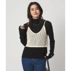 ショッピングスパンコール ベスト ジレ スパンコール ニット 2WAY キャミソール ウォッシャブル レディース