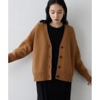 カーディガン 「Drawing Numbers」接結ルーズVネックカーディガン レディース