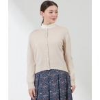 カーディガン シルクミックスニットカーディガン レディース