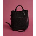 トートバッグ 2WAYリバーシブルボアトートバッグ レディース