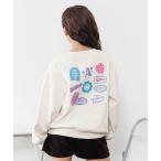 トレーナー  裏起毛バックワッペントレーナー キッズ 子供服 女の子