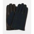 手袋 ブラックウォッチ コンビ グローブ メンズ