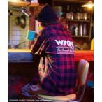 ブラウス シャツ STRANGER THINGS×MINNETONKA チェックシャツ レディース