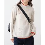 ニット セーター BRODIAEA ミックスヤーン配色ニット レディース