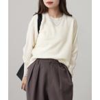 ショッピングスパンコール ニット セーター EGLANTINE ウール100％スパンコールボーダーニット レディース