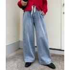 ジーンズ デニム デニムパンツ 「5サイズ展開/低身長・高身長対応」デイリーイージーワイドデニム レディース