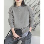 ショッピングベージュ ニット セーター 「追加2」MUSIC フーディプルオーバー レディース