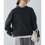 ショッピング旅行 ニット セーター スウェットライクダブルジャガードニットパーカー レディース