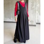 ショッピングジャンパースカート ワンピース タックジャンパースカート