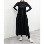 ショッピングジャンパースカート ジャンパースカート ギャザーフロントジップジャンパースカート