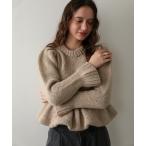 ニット セーター ハンドメイドパフニット レディース