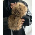 ショッピングアームカバー アームカバー フェイクファー 付け袖 レディース メンズ