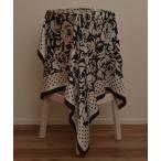  шарф бандана [resonance]bai цвет da маска / цветок рисунок шелк Touch большой размер шарф [ мульти- way ] женский 