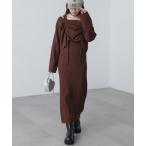 ワンピース ドロストリブニットセットアップ