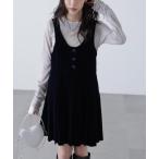 ショッピングジャンパースカート ジャンパースカート ローウエストプリーツジャンパースカート