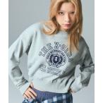  футболка тренировочный COLLEGE LOGO COMPACT SWEAT TOP женский 