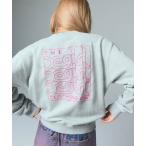 トレーナー スウェット NEON BOX EMBROIDERED LOGO SWEAT TOP レディース