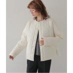  мутоновое пальто боа пальто [CLEIO] код вышивка ввод стеганная куртка CORD EMBROIDERED QUILTED JACKET/942