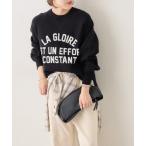 ショッピングアンドミー ニット セーター アソートロゴスエットライクニットプルオーバー レディース