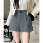  брюки Chiina/ высокий талия tuck ввод шорты женский 