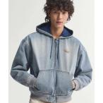 コート ジャケット adidas DENIM PADDED JACKET / アディダス デニム パデッド ジャケット メンズ