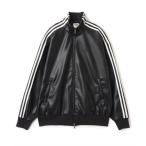コート ジャケット adidas PLEATHER 3STRIPES TRACK TOP / アディダス プレザー 3ストライプ トラックトップ メン