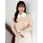 ニット セーター 「20周年記念復刻！」ケーブルシャツドッキングニット レディース