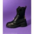 ショッピングレース ブーツ 「ホグワーツ校章」シリーズ　レースアップショートブーツ レディース