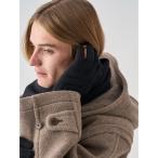 ショッピング手袋 手袋 「Eco Cashmere」カシミヤ混 ニットグローブ メンズ レディース