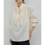 ブラウス シャツ 「HERITANOVUM」スカーフカラーシャツ レディース