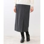 スカート 「秋映え」千鳥格子風タイトスカート