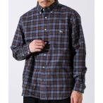 ショッピングネルシャツ シャツ 「定番フレブルシリーズ」フレンチブルドッグ刺繍 ボタンダウンネルシャツ メンズ