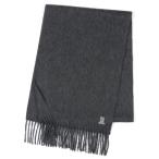 マフラー ワンポイントロゴ カシミヤマフラー メンズ