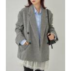 ジャケット テーラードジャケット ツイードBIGジャケット レディース