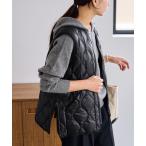 ダウンコート ダウンジャケット TAION/タイオン MILITARY V NECK WZIPダウンベスト レディース