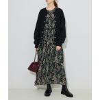 ショッピングマキシ ワンピース 「WEB限定/追加5」FLOWER PRINT ワンピース