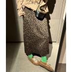 ショッピングロングスカート スカート レオパード柄ロングスカート