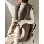 「Re_EDIT」 ベスト MEDIUM モカ レディース