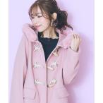 ショッピングダッフル 「marun」 ダッフルコート LL スモークピンク レディース