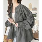 ショッピングダンガリー 「classicalelf」 長袖ブラウス LARGE グレー レディース