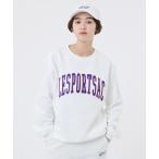 トレーナー スウェット プリントスウェットプルオーバー レディース