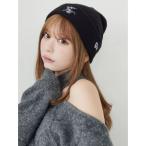 ニット帽 ニットキャップ 「NEW ERA×EATME」E/Mロゴニットキャップ レディース